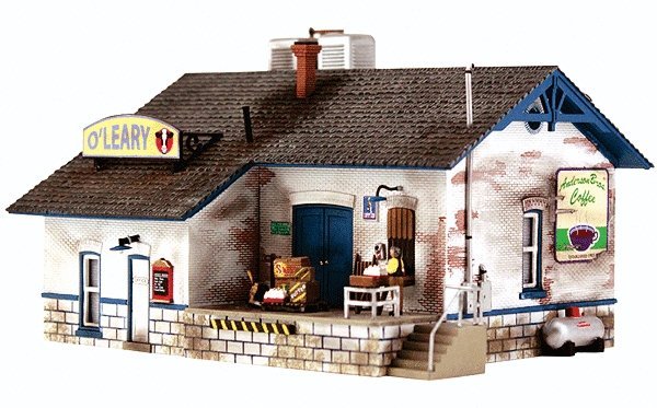 O`Leary Dairy Distribution Landmark Structures(R) -- Kit - 6-3/8 x 4-11/16` 16.1 x 11.9cm, HO, Woodland Scenics 5185