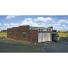 3-Stall Brick Roundhouse -- Holds Locomotives Up to 8′ 20cm Long, N, Atlas Model Railroad Co. 2843