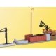 Coaling Point w/Water Tower -- 4-3/4 x 1-5/8` (12 x 4cm) 1-3/4 x 3/8` (4.5 x 1cm), N, Kibri 37434