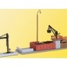 Coaling Point w/Water Tower -- 4-3/4 x 1-5/8` (12 x 4cm) 1-3/4 x 3/8` (4.5 x 1cm), N, Kibri 37434
