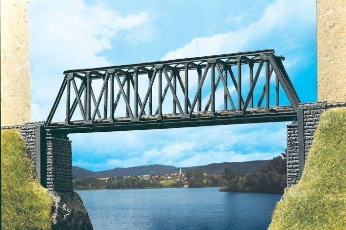 Box Girder Bridge - Kit -- 8-7/8 x 1-5/8′ 22.5 x 4cm, N, Vollmer Gmbh 47801