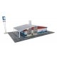 Drive-in Oil Change - Repurposed Gas Station -- Kit - 10-1/2 x 9 x 3-3/16′ 26.6 x 22.8 x 8c, HO, Walthers Cornerstone 3543