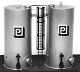 Side-By-Side Vertical Tanks -- Kit - 3` 7.62cm Tall, 1-1/2` 3.81cm Diameter, HO, Plastruct Inc 1018