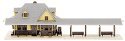 Passenger Station -- Kit - 3-1/4 x 2-1/4′ 8.25 x 5.7cm, N, Atlas Model Railroad Co. 2841