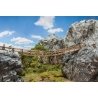 Suspended Wooden (Cable) Bridge -- Laser-Cut Card Kit - 11-9/16 x 1-3/16 x 1-3/16′ 29.4 x 3 x 3cm, HO, Faller Gmbh 180391