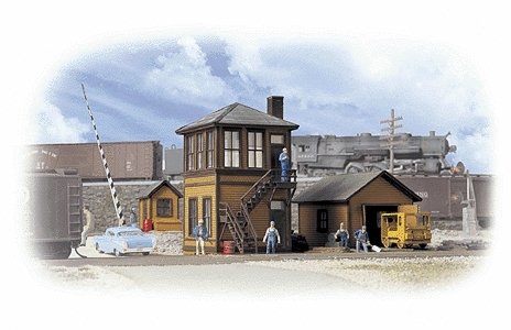 Trackside Structures Set -- Kit, HO, Walthers Cornerstone 3530