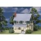 Kate`s Colonial Home -- Kit - 4-1/4 x 5-5/8 x 5-1/8` 10.6 x 14 x 12.8cm, HO, Atlas Model Railroad Co. 711