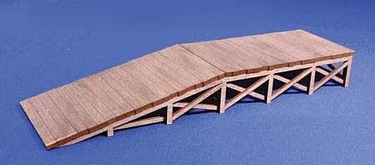 Laser-Cut Wood Kit -- Loading Ramp pkg(3) Each: 5-3/4 x 1-1/2′ 14.6 x 3.8cm, HO, Blair Line 1743