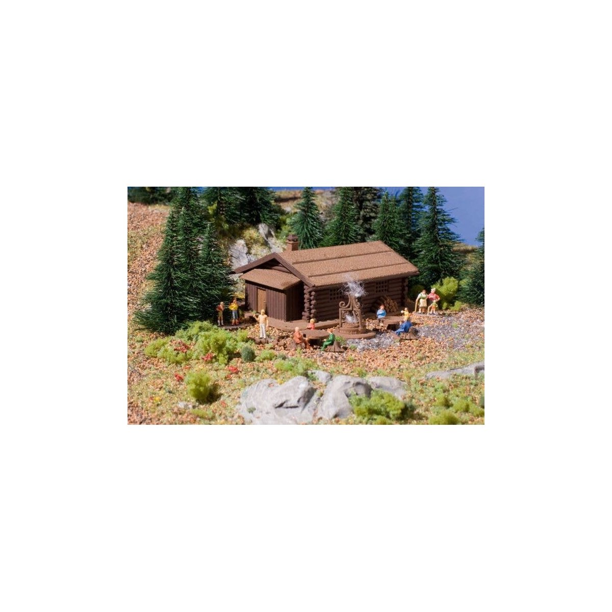 Log Cabin w/Barbecue Pit, N, Vollmer Gmbh 47727