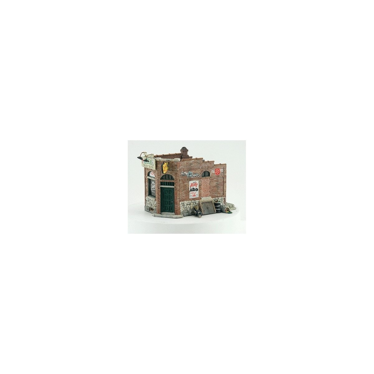 Scenic Details(R) - Unpainted Metal Kit -- Rocky`s Tavern - 3-1/8 x 2-1/4` 7.9 x 5.7cm, HO, Woodland Scenics 238