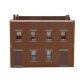 Gemini Building -- Assembled - 4-1/4 x 3-5/8 x 3-3/8′ 10.7 x 9.2 x 8.5cm, HO, WalthersTrainline 806