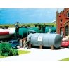 Oil Tank - Era III -- Painted & Weathered - 2-1/16 x 15/16 x 7/8′ 5.2 x 2.4 x 2.3cm, N, Faller Gmbh 222194