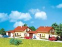 Two Suburban Homes w/Garage -- 1-3/4 x 3-1/8′ 2 x 7.8cm, N, Faller Gmbh 232222