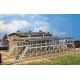 Ice House & Icing Platform -- Kit - Overall: 9-7/8 x 3-3/4′ 25 x 9.5cm, N, Walthers Cornerstone 3245