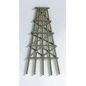 Wood Trestle Bents - Assembled -- Extra Large - 8-1/2′ 21.6cm Tall pkg(5), HO, Grand Central Scenery TB4