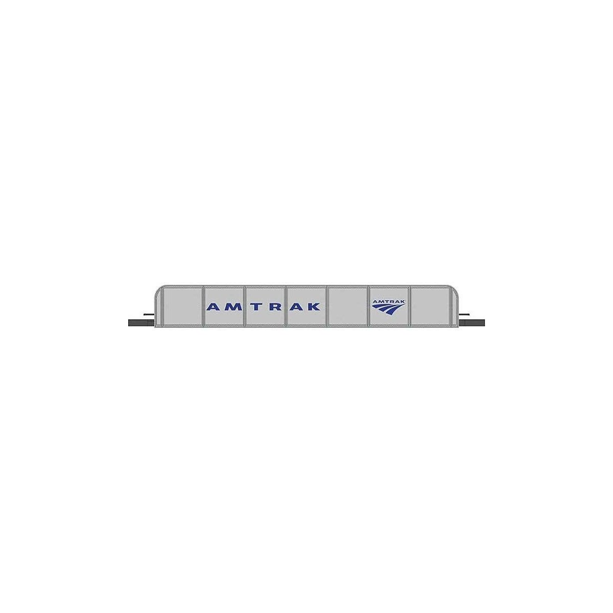 Girder Bridge - E-Z Track(R) - Assembled -- Amtrak (silver, blue), HO, Bachmann Industries 44605