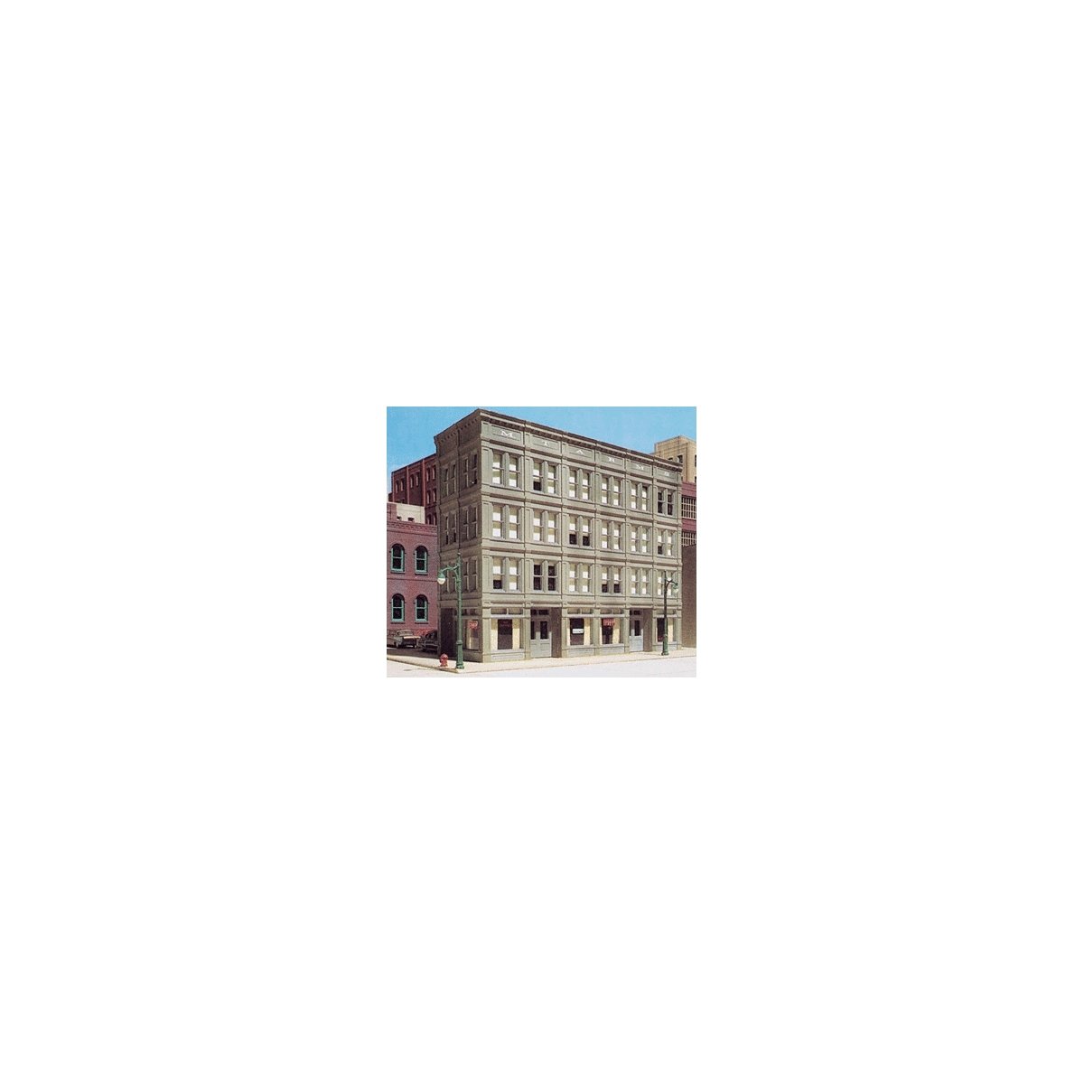 M. T. Arms Hotel - Woodland Scenics DPM Landmark Structures(R) -- Kit - 7-3/4 x 2-3/4, HO, Design Preservation Models 11900