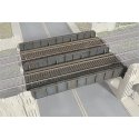 Through Plate-Girder Bridge -- Kit - 3-5/8 x 3-1/8 x 5/8′ 9.2 x 7.9 x 1.5cm, N, Walthers Cornerstone 3820