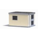 Modern Transformer Substation -- Kit - 1-7/8 x 1-5/16 x 1-1/8′ 4.8 x 3.3 x 2.9cm, HO, Busch Gmbh & Co Kg 1570