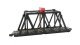 Through-Truss Bridge with Blinking Light -- With E-Z Track Straight Section, N, Bachmann Industries 44873