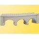 Curved Stone Viaduct -- Gray Radius 2 220-228.5mm, 45 Degrees 7-1/4 x 1-1/2′ 18.1 x 3.8cm, N, Kibri 37662