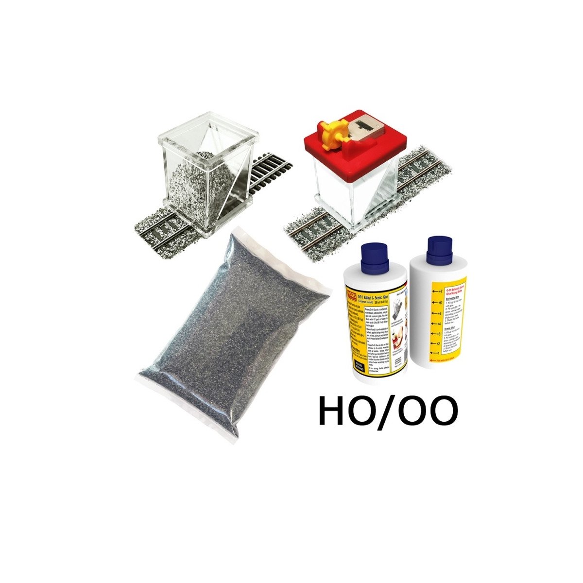 Ballasting Kit w/Gluer -Dark Grey- HO-OO - Proses BALKIT-13