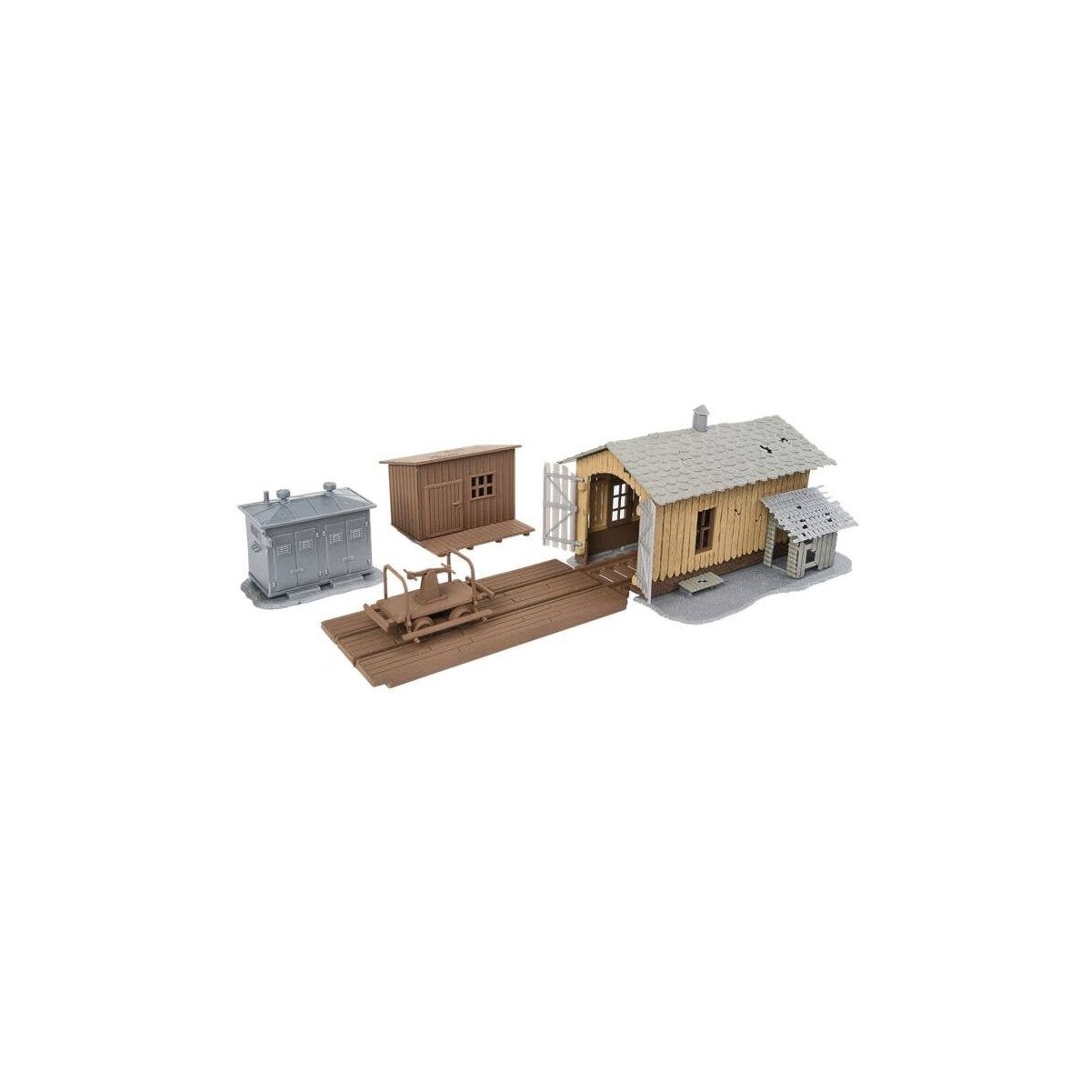 Trackside Tool Buildings -- Kit, HO, WalthersTrainline 909