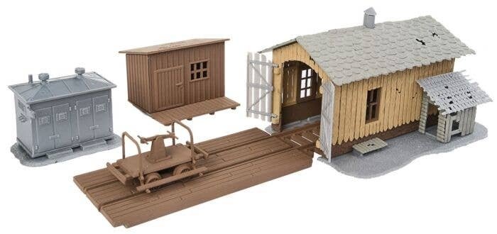 Trackside Tool Buildings -- Kit, HO, WalthersTrainline 909