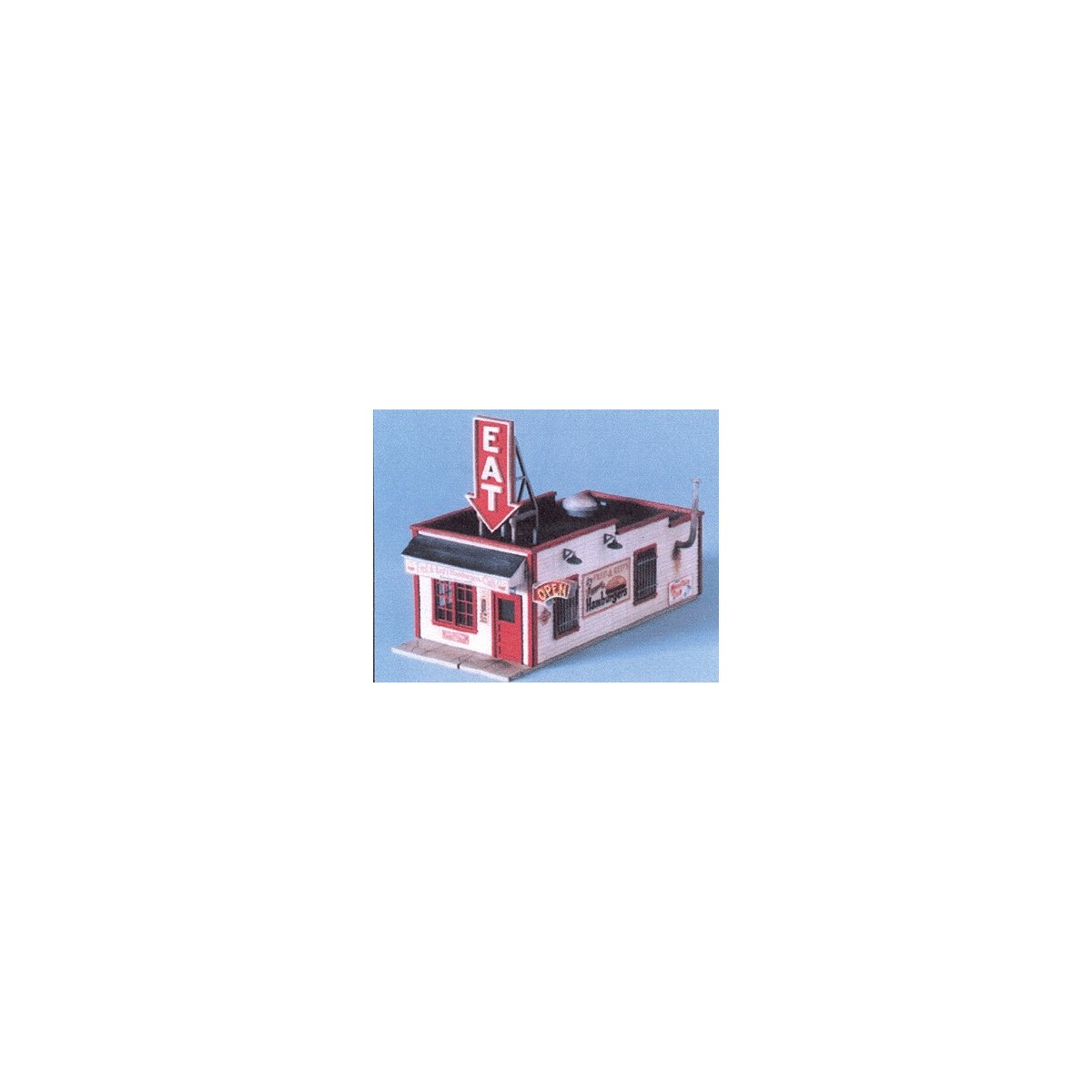 Fred & Red`s Hamburgers -- Kit - 1-1/8 x 2-1/2` 2.9 x 6.4cm, N, Blair Line 90