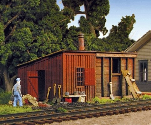 Pump House & Coal Shed -- Kit, HO, Monroe Models 2212
