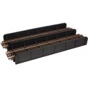 Through Plate-Girder Bridge with Code 100 Track -- Kit - Double Track, Bridge: 8′ 20.3cm, HO, Atlas Model Railroad Co. 881
