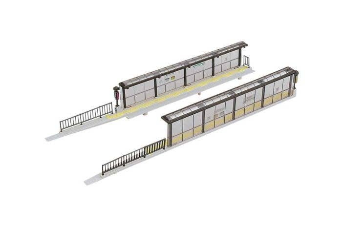 Streetcar (Tram) Stop - Unitram -- Fits Double-Track Unitram Track, N, Kato USA Inc 43733