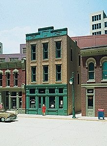 Walker Building - Woodland Scenics DPM Landmark Structures(R) -- Kit - 3 x 4-1/4′ 7., HO, Design Preservation Models 20400