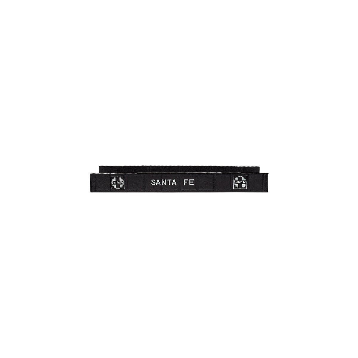 Decorated Plate Girder Bridge w/Code 100 Track -- Santa Fe (black, white), HO, Atlas Model Railroad Co. 893