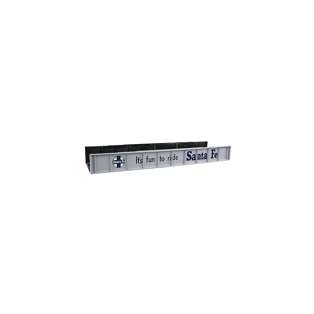 Code 100 Decorated Plate Girder Bridge -- Santa Fe, HO, Atlas Model Railroad Co. 70000011