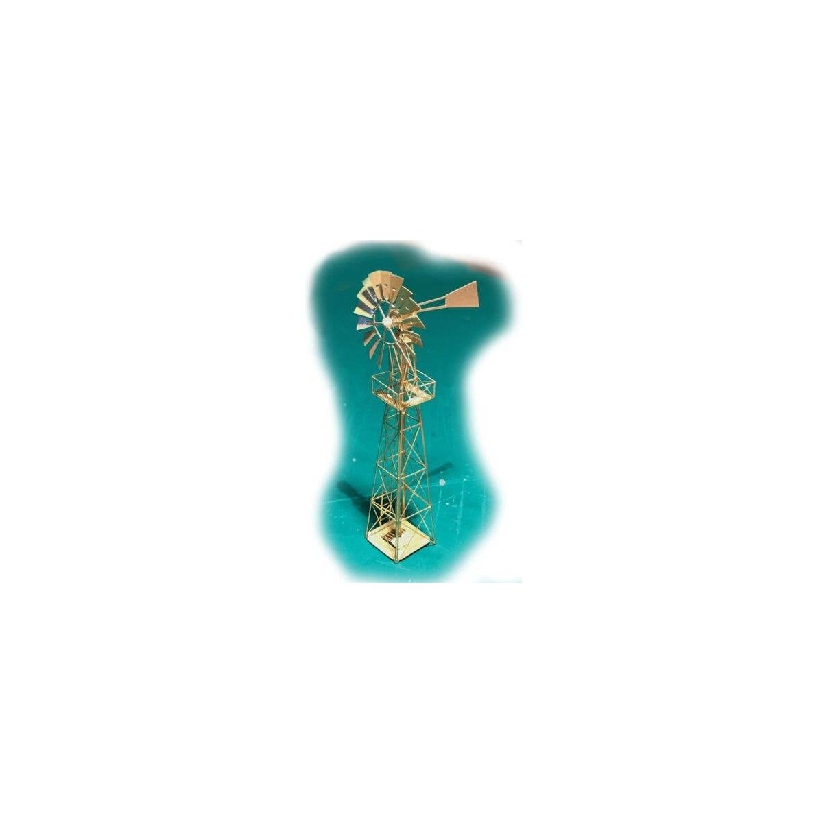 Etched-Brass Kit -- Wind Mill Water Pump - 1/4 x 1/4 x 3′ .6 x .6 x 7.6cm, N, The N Scale Architect 96707