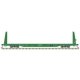 62′ Bulkhead Flatcar - Ready to Run -- Ashley Drew & Northern ADN 579 (green), HO, Trainman 20007948