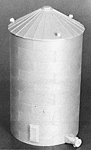Grain Bin w/30-Degree Peaked Top -- Scale Height: 44′ 13.4m, HO, Rix Products 305