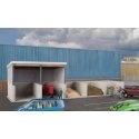 Bulk Material Storage -- Kit - 8-7/16 x 2-3/16 x 2-7/16′ 21.3 x 5.5 x 6.1cm, HO, Walthers Cornerstone 4139