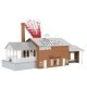 ACME Dynamite Factory with Simulated Fire & Smoke -- Assembled - 19-3/8 x 8-5/16 x 6-5/8′ 49.2 x 21.1 x, O, Lionel 2429020