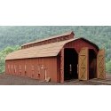 McCabe Lumber Rail Facility Series - Kit (Laser-cut Wood) -- Two-Stall Engine House w/Workshop - Standard, HO, B.T.S. 27446