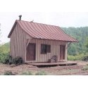 Waynesburg & Washington Narrow Gauge Structure Kits (Laser-Cut Wood) -- West Amity Station - 3 x 3-5/16′, HO, B.T.S. 27603