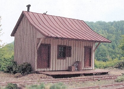 Waynesburg & Washington Narrow Gauge Structure Kits (Laser-Cut Wood) -- West Amity Station - 3 x 3-5/16′, HO, B.T.S. 27603