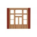 Modular Building System(TM) -- Street Level Wall Sections w/Victorian Entry - Kit, HO, Design Preservation Models 30141