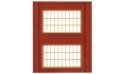 Modular Building System(TM) -- Two-Story Wall Sections w/2 Steel Sash Windows - Kit, HO, Design Preservation Models 30174