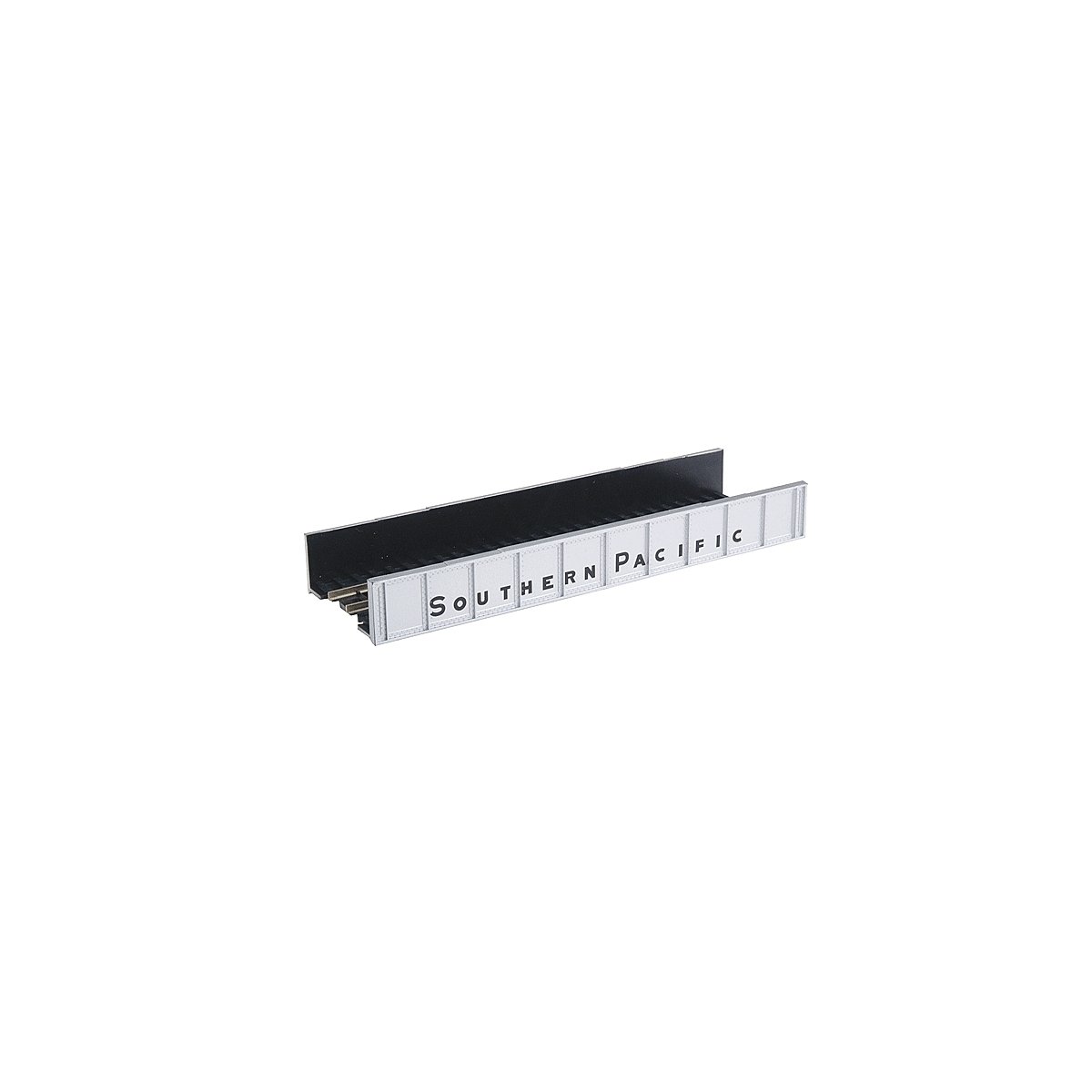 Decorated Code 80 Plate-Girder Bridge -- Southern Pacific (silver, black), N, Atlas Model Railroad Co. 2560