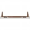 62′ Bulkhead Flatcar - Ready to Run -- Columbia & Silver Creek Railroad CLSL 2807 (Boxcar Red), HO, Trainman 20007951
