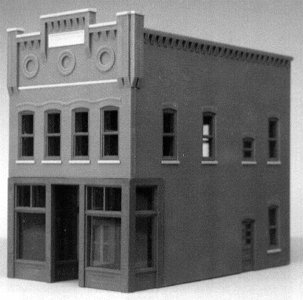 City Buildings -- Jessica`s Salon 4-3/4 x 2-3/4` 11.9 x 6.9cm, HO, Smalltown USA 6003