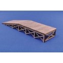 Wood Loading Ramp -- Kit - 5-3/4 x 1-1/2′ 14.6 x 3.8cm, HO, Blair Line 174