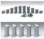 Add-On Gradual Pier Set - Unitrack -- 7/16 - 1-5/8′ 11-42mm High, N, Kato USA Inc 230161